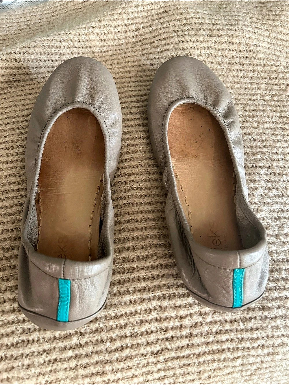 Tieks Taupe Tieks Gray Ballet Flats